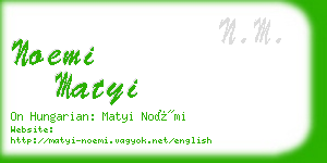 noemi matyi business card